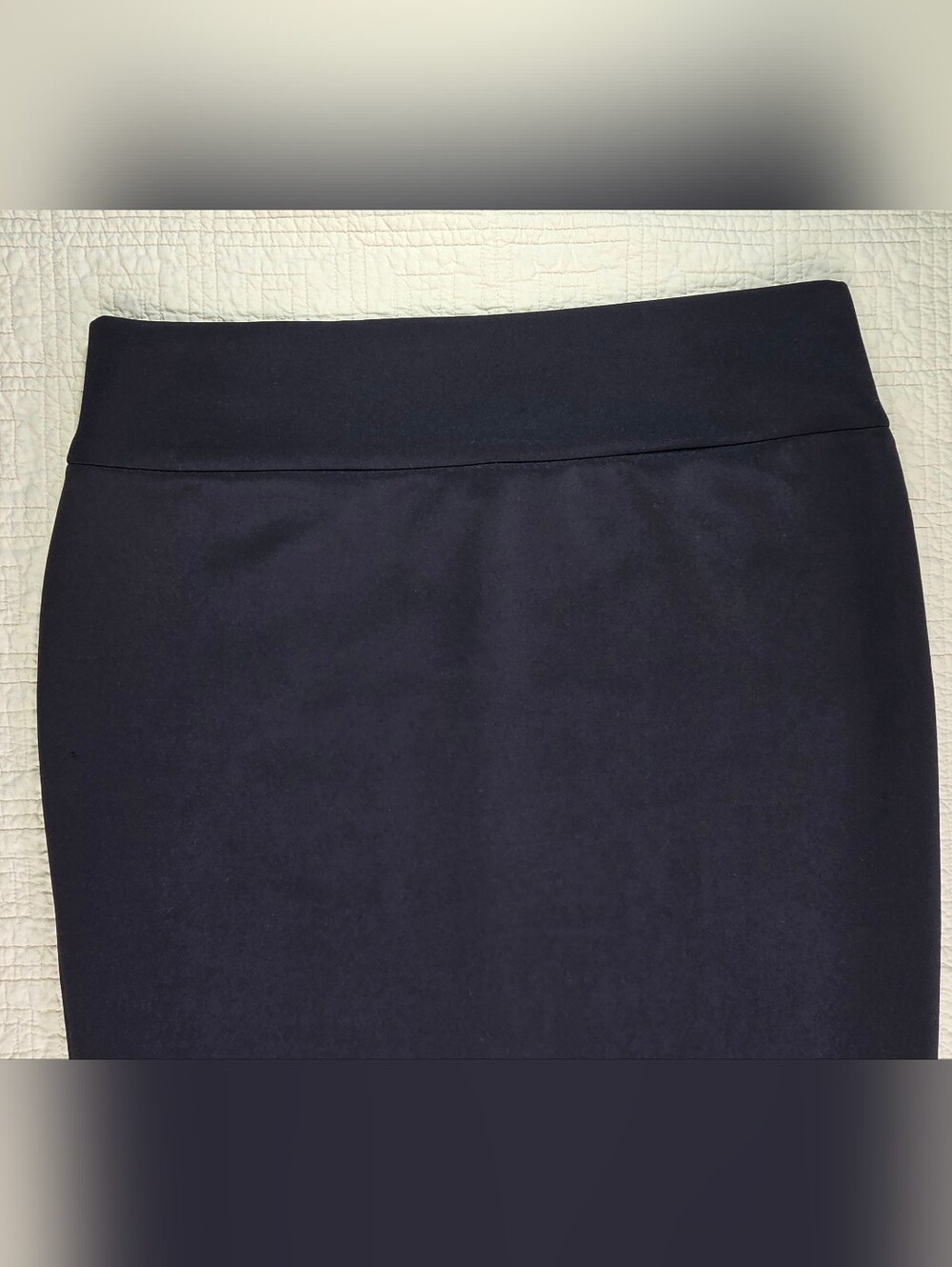 INC International Concepts Solid Scuba Knit Pencil Skirt Black Size Xl - Picture 3 of 11